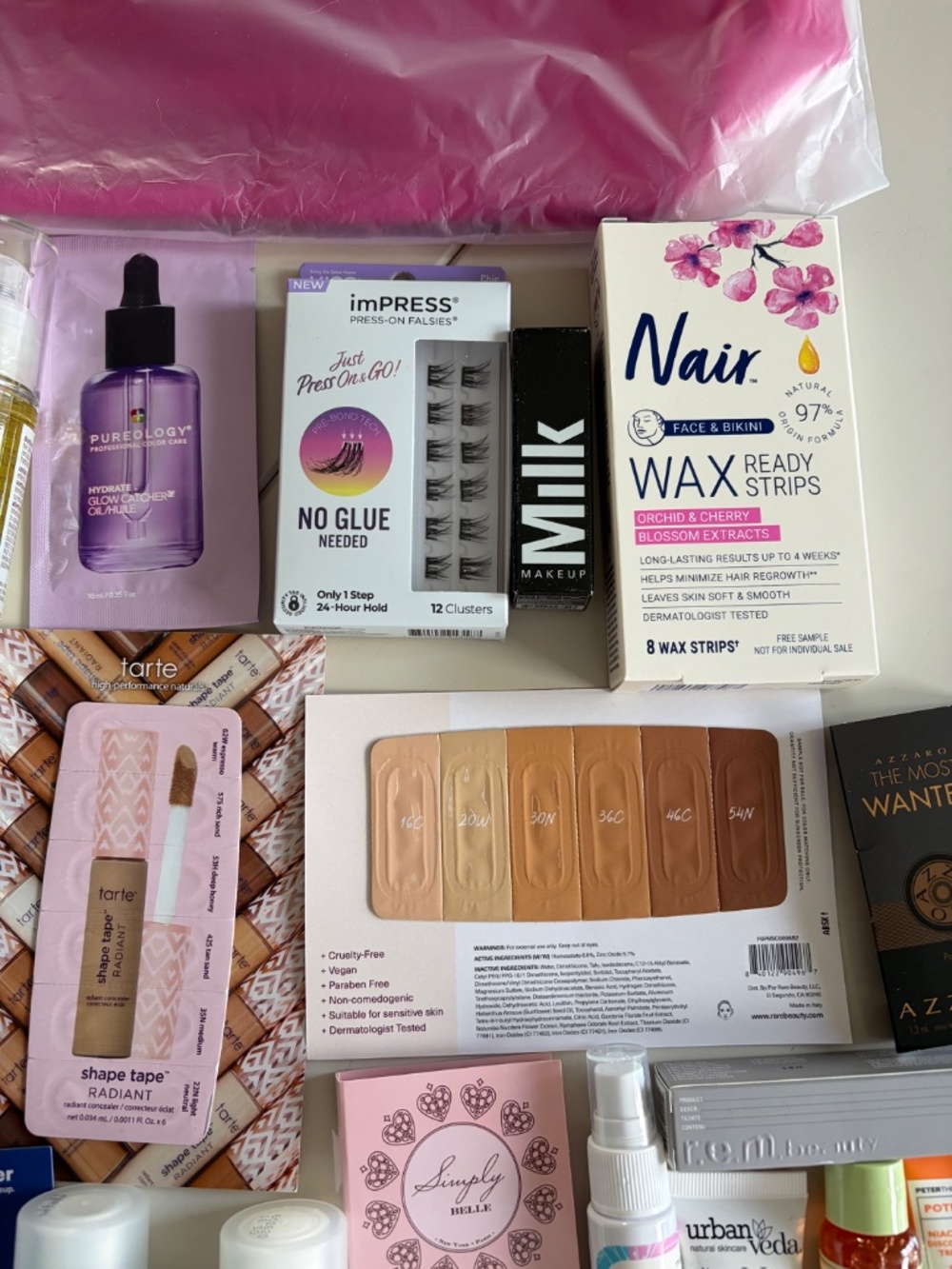 Ulta Beauty pink make up tote bag with 28 samples/minis - Picture 4 of 6